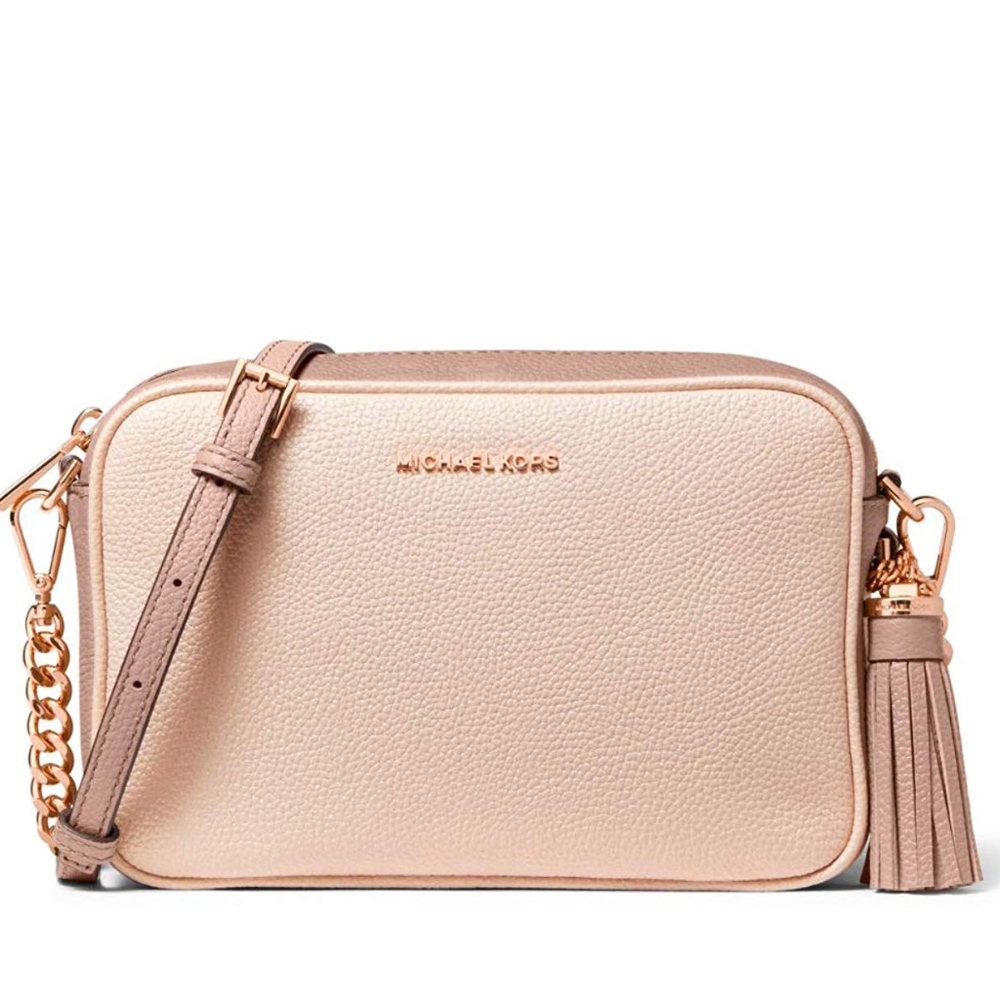 Michael Kors Medium Leather Camera Crossbody Bag
